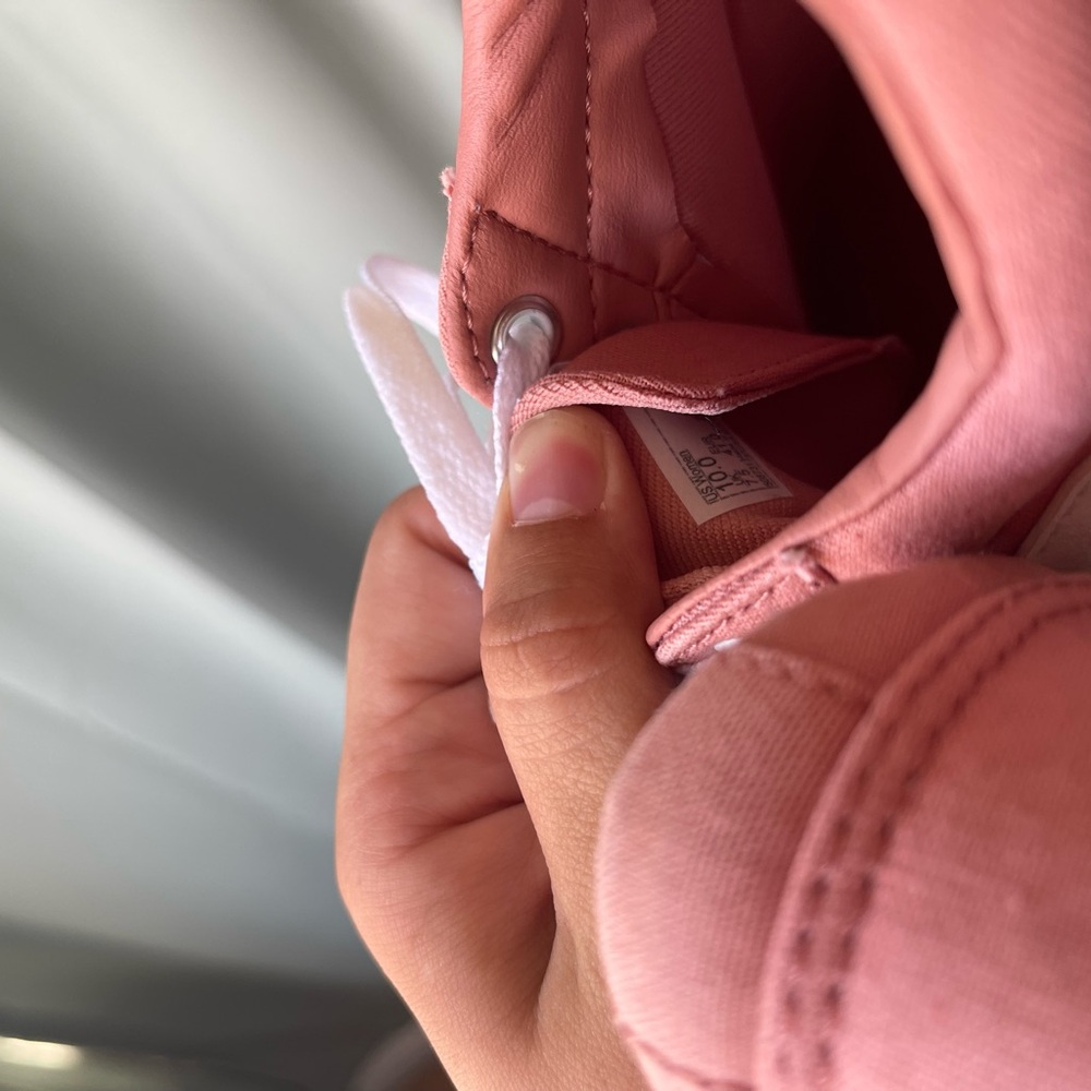 Vans Women's Pink Canvas Sneakers - Picture 8 of 8